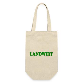 Landwirt - Geschenkbeutel für Flaschen - Natur - Vorne