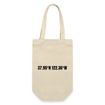 Richmond, California, United States Coordinates - Gift Bag for Bottles - nature - Front