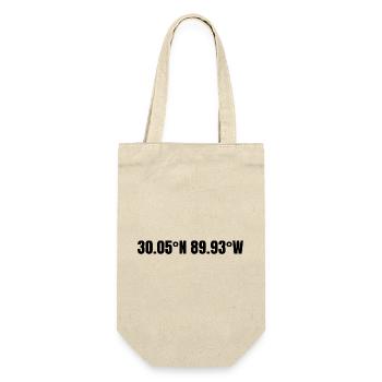 New Orleans, Louisiana, USA Coordinates - Gift Bag for Bottles - nature - Front