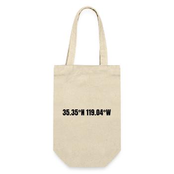 Bakersfield California USA Koordinaten - Geschenkbeutel für Flaschen - Natur - Vorne