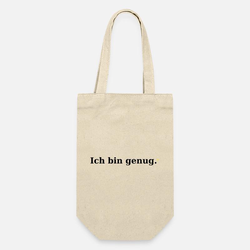 Ich bin genug - Geschenkbeutel für Flaschen - Natur