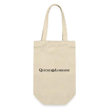 QUICHE LORRAINE (Kochen) - Geschenkbeutel für Flaschen - Natur - Vorne