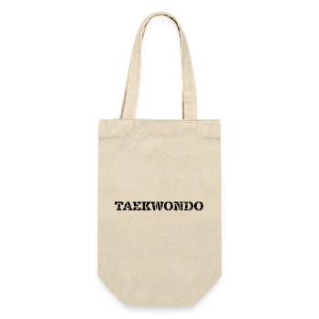 Taekwondo - Geschenkbeutel für Flaschen - Natur - Vorne