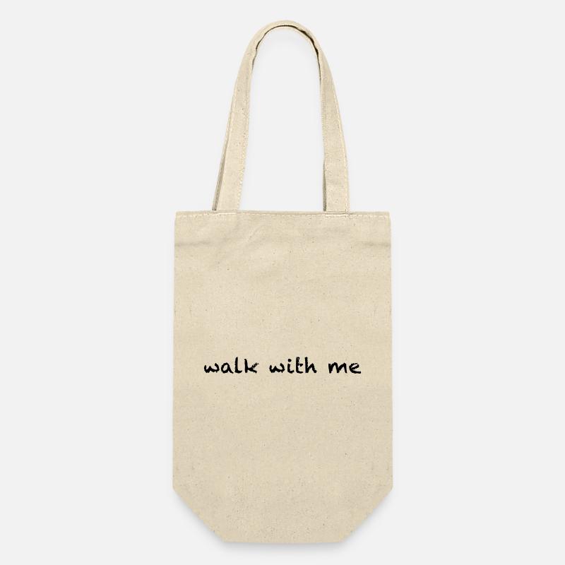 walk with me - Geschenkbeutel für Flaschen - Natur