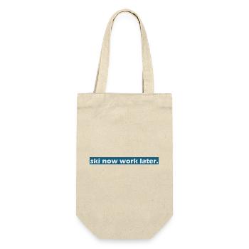 ski now - Gift Bag for Bottles - nature - Front