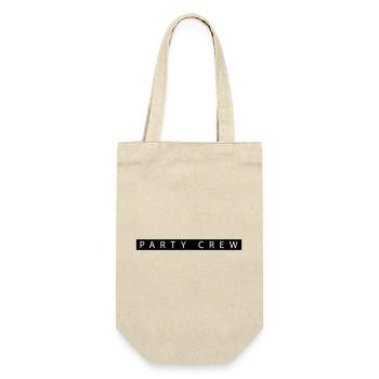 Party Crew - Geschenkbeutel für Flaschen - Natur - Vorne