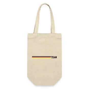 Team Deutschland Fahne - Geschenkbeutel für Flaschen - Natur - Vorne
