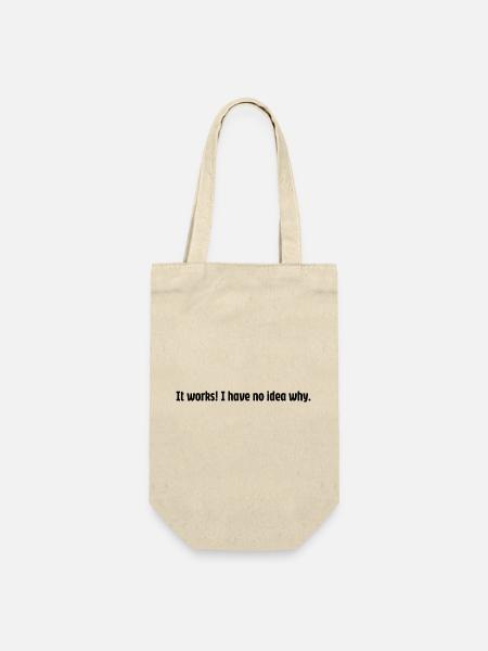 It works but, why!? - Geschenkbeutel für Flaschen - Natur