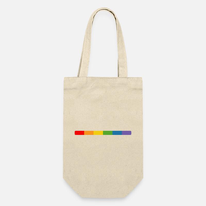 LGBT Regenbogen Tshirt lgbt queer csd tshirt - Geschenkbeutel für Flaschen - Natur