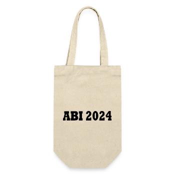 Abi 2024 - Geschenkbeutel für Flaschen - Natur - Vorne