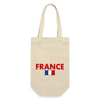 Frankreich - Geschenkbeutel für Flaschen - Natur - Vorne