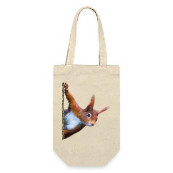 Eichhörnchen - Geschenkbeutel für Flaschen - Natur - Vorne