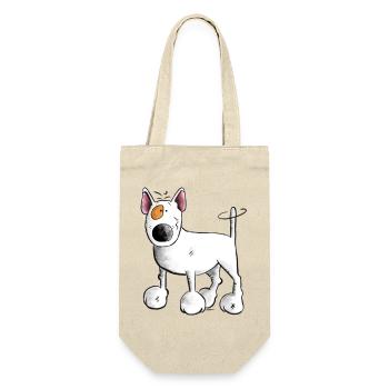 Drôle Bull-Terrier - Chien - Comique - Sac à bouteille - nature - Devant