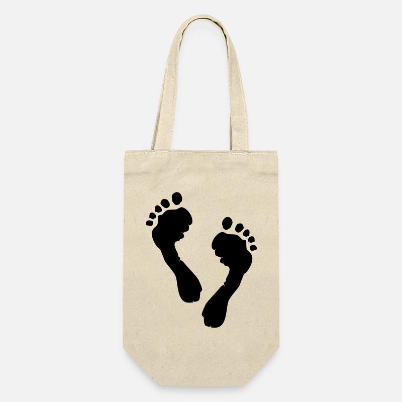 Silhouette des pieds - Sac à bouteille - nature