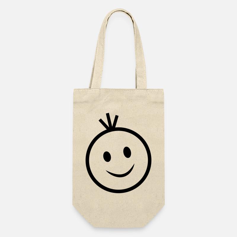 happy face - Gift Bag for Bottles - nature