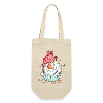 Chat et Muffin - Sac à bouteille - nature - Devant