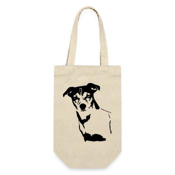 Jack Russell Terrier head - Gift Bag for Bottles - nature - Front