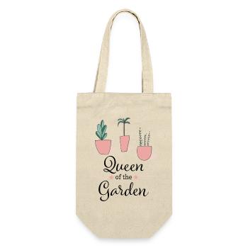 Queen of the Garden - Geschenkbeutel für Flaschen - Natur - Vorne