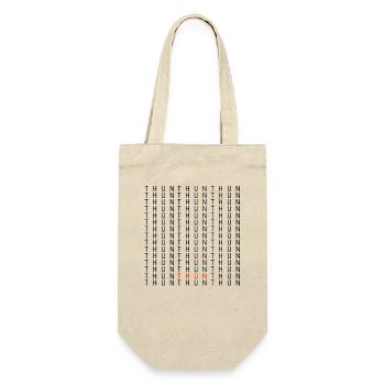 Thun Red Typo on Black - Gift Bag for Bottles - nature - Front