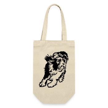 Bearded Collie - Sac à bouteille - nature - Devant