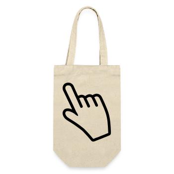 Hand pointing something with the index finger - Gift Bag for Bottles - nature - Front