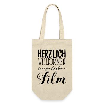 falscher Film - Geschenkbeutel für Flaschen - Natur - Vorne