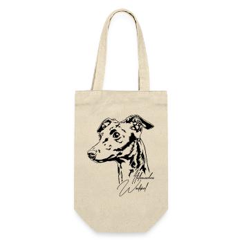 ITALIAN WIND CHIME Portrait of Wilsign's greyhound - Gift Bag for Bottles - nature - Front