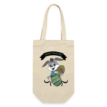 HAPPY EASTER, Easter , Coloured Easter Eggs - Gift Bag for Bottles - nature - Front