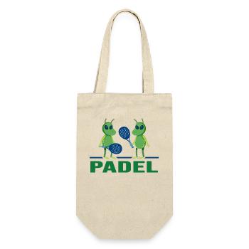 Padel Padel Joueur de tennis Padel Paddle Padel - Sac à bouteille - nature - Devant