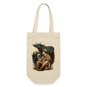Chasseurs dans la nature avec de la bière - Sac à bouteille - nature - Devant