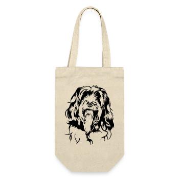 Tibetan Terrier Portrait Dog Portrait Dog Wilsigns - Gift Bag for Bottles - nature - Front