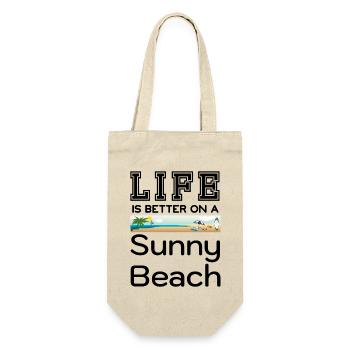 Life is better on a sunny beach - Gift Bag for Bottles - nature - Front