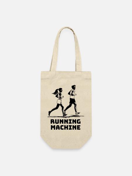 RUNNING MACHINE - Geschenkbeutel für Flaschen - Natur