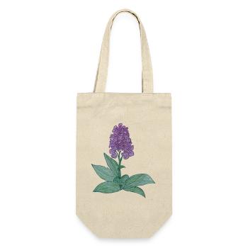 dänische Orchidee - Geschenkbeutel für Flaschen - Natur - Vorne