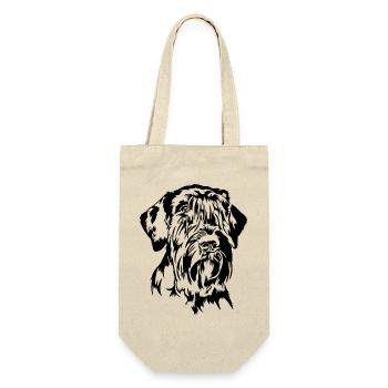 Schnauzer géant Portrait Chien Chiens IGP Wilsigns - Sac à bouteille - nature - Devant