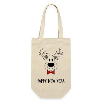 NOËL.BONNE ANNEE. SAINT SYLVESTRE. NOUVELLE ANNÉE. - Sac à bouteille - nature - Devant