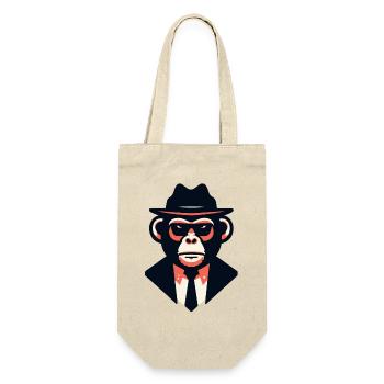 Noir Ape in a Sharp Suit - Gift Bag for Bottles - nature - Front