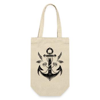 Ancre design pour la pêche à la ligne - Sac à bouteille - nature - Devant