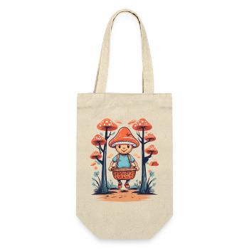 Cute Mushroom Mushroom Picker - Gift Bag for Bottles - nature - Front