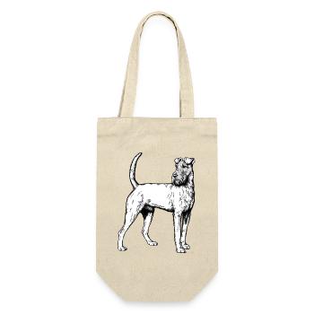 Irish Terrier Mailo 2023 sw - Gift Bag for Bottles - nature - Front