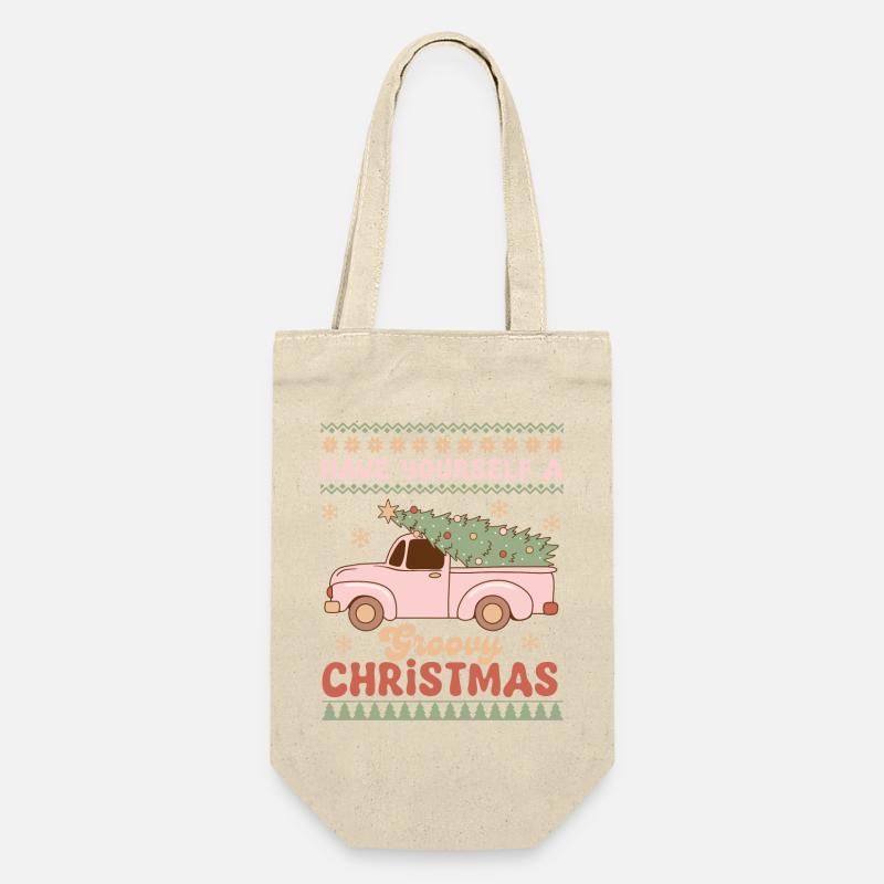 Ugly Christmas Sweater - Gift Bag for Bottles - nature