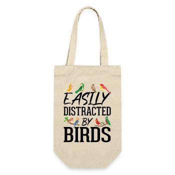 Facilement distrait par les oiseaux - Sac à bouteille - nature - Devant