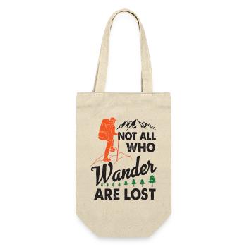 Not All Who Wander Are Lost - Hiking T-shirt - Gift Bag for Bottles - nature - Front