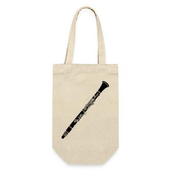 Clarinet Wind Instrument Transparent - Gift Bag for Bottles - nature - Front