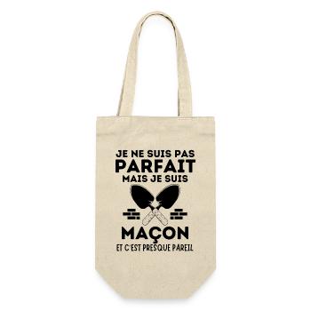 Maçon maçonnerie - Sac à bouteille - nature - Devant