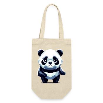 Polygon Panda - Gift Bag for Bottles - nature - Front