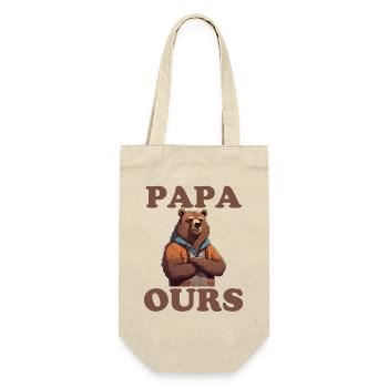 Papa Ours grognon fête des pères - Sac à bouteille - nature - Devant