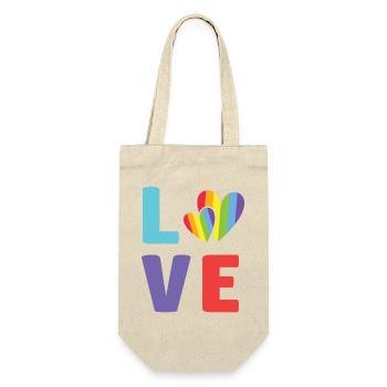 LGBT Pride Month - Love is Love - Gift Bag for Bottles - nature - Front
