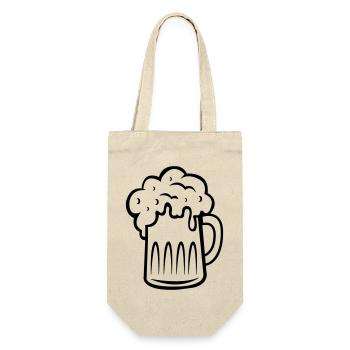 beer 001 - Gift Bag for Bottles - nature - Front