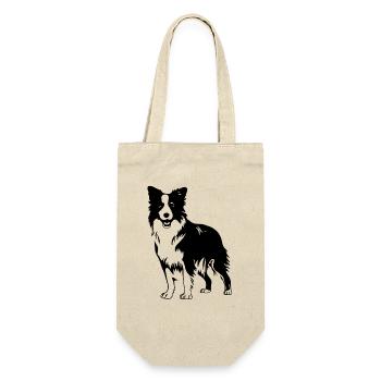 Border collie  - Sac à bouteille - nature - Devant
